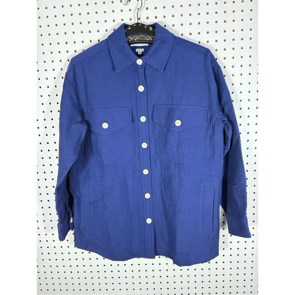 Madewell oversized button down shirt jacket size XXS